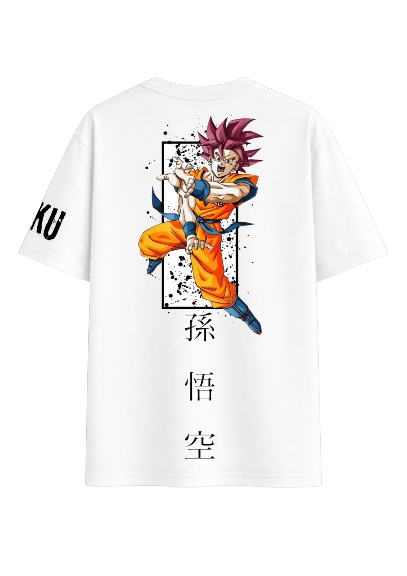 White Oversized Aime Designed Tee