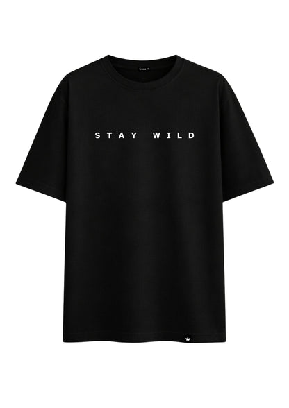 Wild Bear Black Oversized Tee