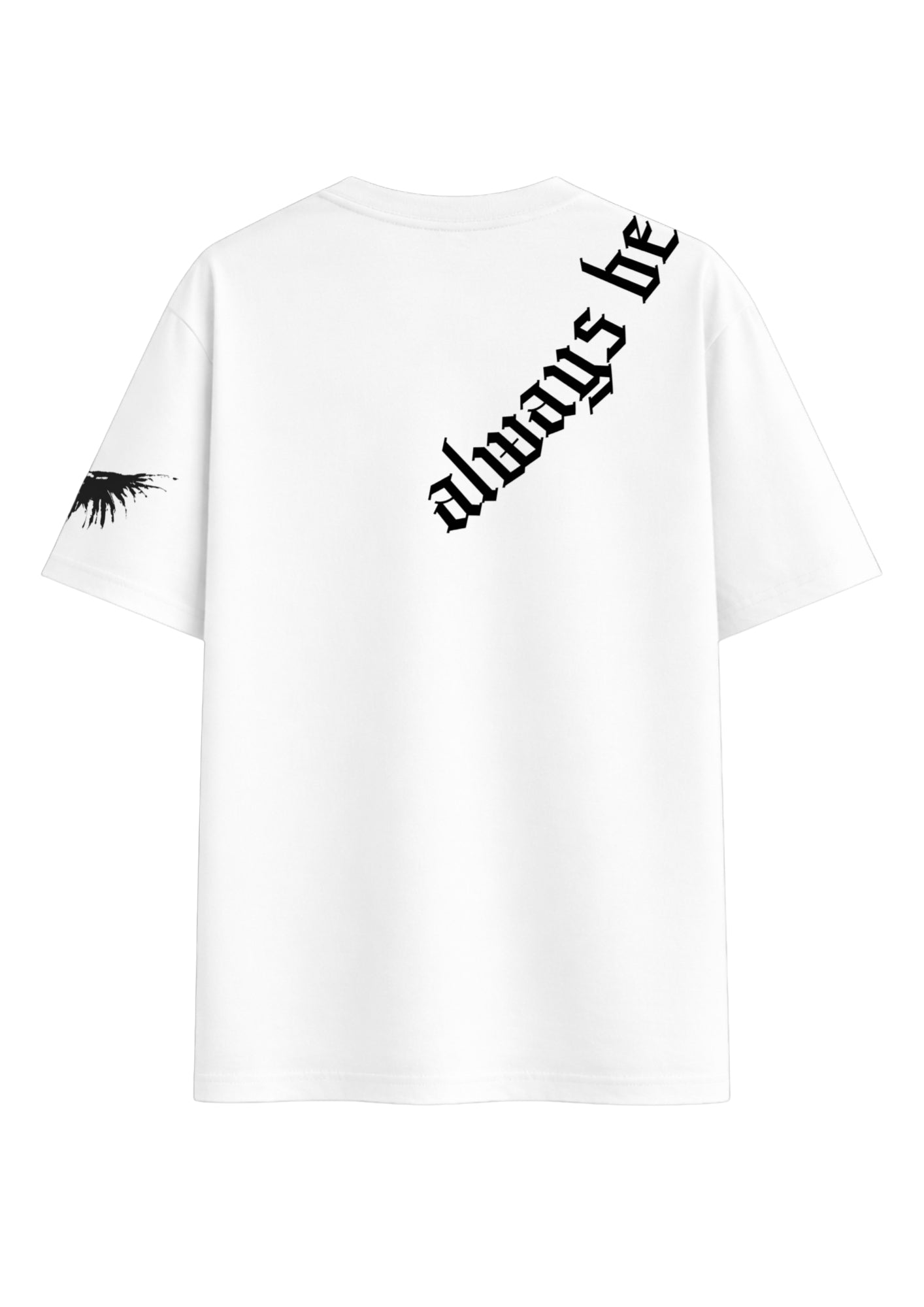 White Oversized Reality Check Tee