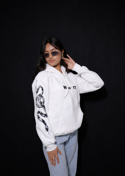 Street Style White Venomous Hoodie
