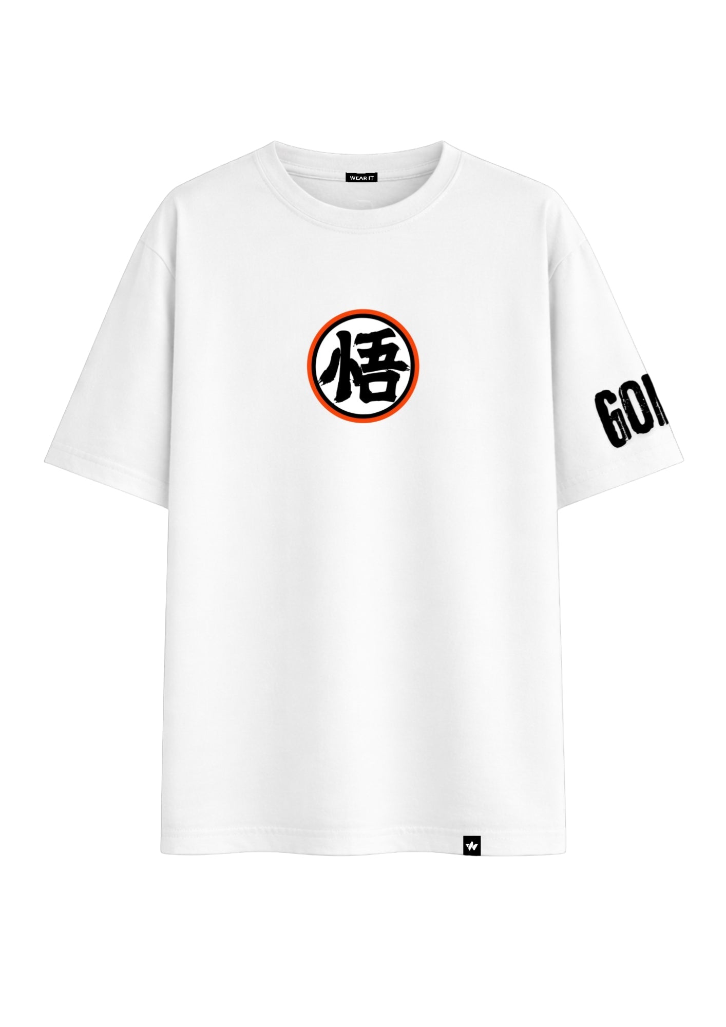 White Oversized Aime Designed Tee