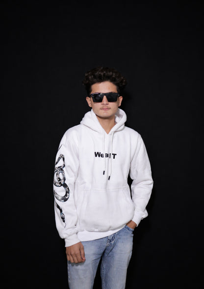 Street Style White Venomous Hoodie